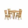East West Furniture Oxva5-oak-c 5 Pc Table And Chairs Set - Kitchen Table And 4 Dining Chairs