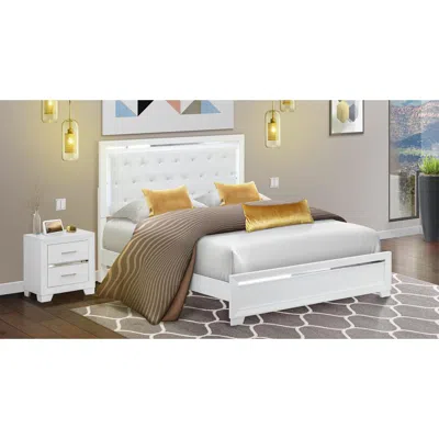 East West Furniture Pandora 2 Piece Wooden Queen Bedroom Set With A Queen Bed Frames