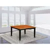 East West Furniture Parfait Square Table With 18"butterfly Leaf - Black & Cherry Finish