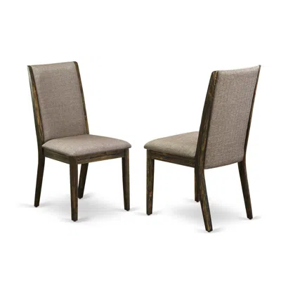 East West Furniture Parson Chairs-, Lap7t16