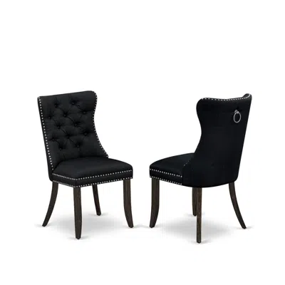 East West Furniture Parson Dining Room Chairs In Pink
