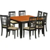 East West Furniture Pfni9-bch-c 9 Pc Dining Room Set-dining Table And 8 Wood Dining Chairs In Brown