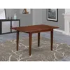 East West Furniture Picasso Table 32 In X 60in With 12 In Butterfly Leaf - Mahogany Finish