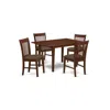 East West Furniture Psno5-mah-c 5 Pc Dinette Set For Small Spaces - Small Table With 4 Dining Table Chairs