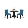 East West Furniture East-west Furniture Shsi3-blk-21 - A Dining Room Table Set Of 2 Amazing Parson Dining Chairs With Li
