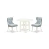 East West Furniture East-west Furniture Susi3-lwh-15 - A Dining Room Table Set Of 2 Excellent Dining Chairs With Linen F