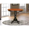 East West Furniture Trenton Counter Height Kitchen Table Finished In Black And Cherry
