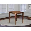 East West Furniture Vernon Pub, Counter Height Square Table - Mahogany Finish
