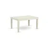 East West Furniture Weston Rectangular Dining Table With 18 In Butterfly Leaf In Linen White