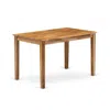 East West Furniture Wooden Dining Table - Natural Rectangular Table Top Surface And Asian Wood Dinner Table 4 Legs - Nat