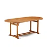 East West Furniture Wooden Patio Table Natural Oil, Bbstxna