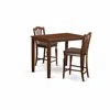 East West Furniture Yach3-mah-c 3 Pc Counter Height Set - Counter Height Table And 2 Kitchen Chairs.