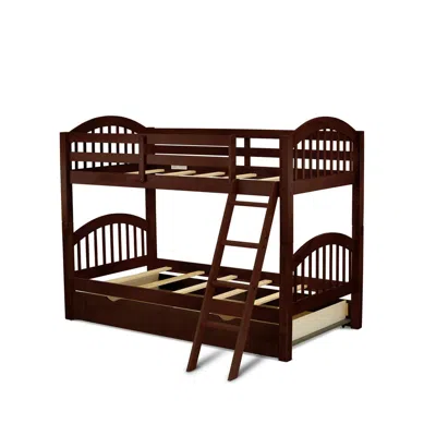 East West Furniture Youth Bunk Bed Java, Veb-08-tu