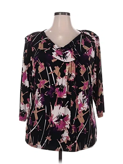 Pre-owned East5th 3/4 Sleeve Blouse In Black