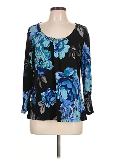 Pre-owned East5th 3/4 Sleeve Blouse In Blue