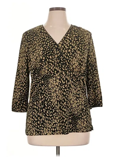 East5th 3/4 Sleeve T-shirt In Gold