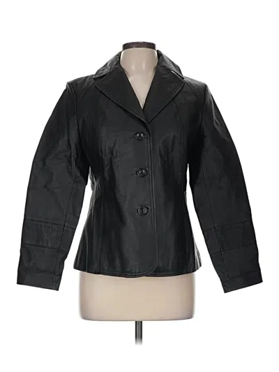 Pre-owned East5th Leather Jacket In Black