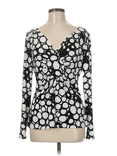 Pre-owned East5th Long Sleeve Blouse In Black