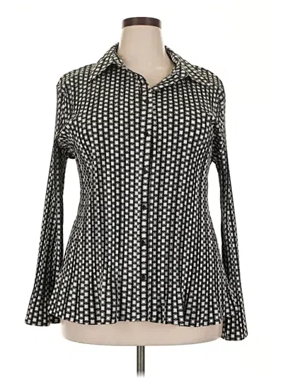 Pre-owned East5th Long Sleeve Blouse In Black