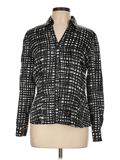 Pre-owned East5th Long Sleeve Blouse In Black