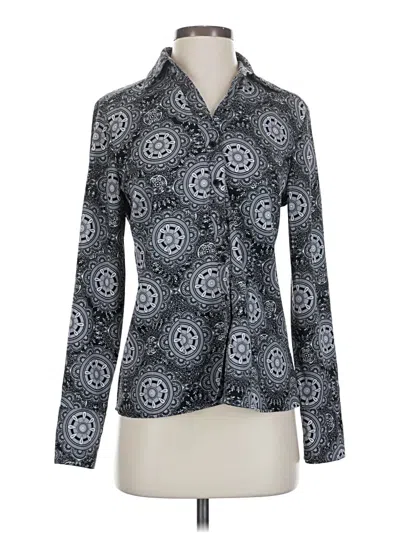 Pre-owned East5th Long Sleeve Blouse In Gray