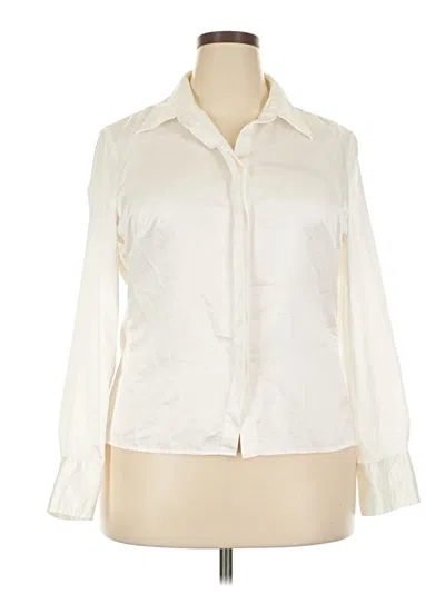 Pre-owned East5th Long Sleeve Blouse In Ivory