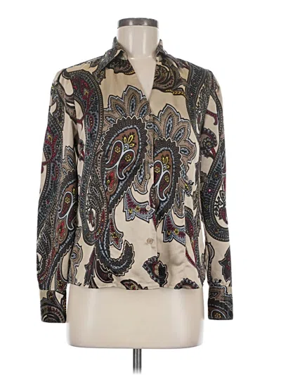Pre-owned East5th Long Sleeve Blouse In Ivory