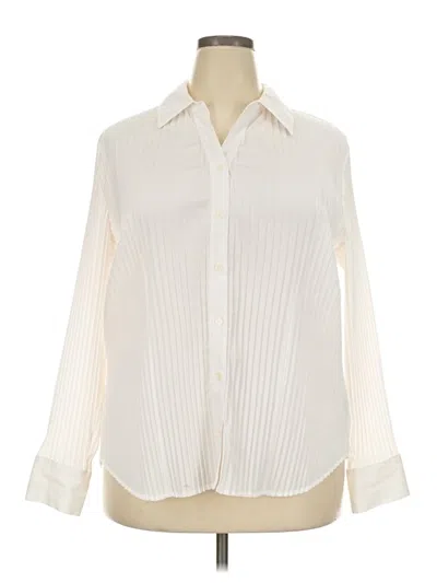 Pre-owned East5th Long Sleeve Blouse In Ivory