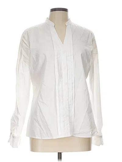 Pre-owned East5th Long Sleeve Blouse In White