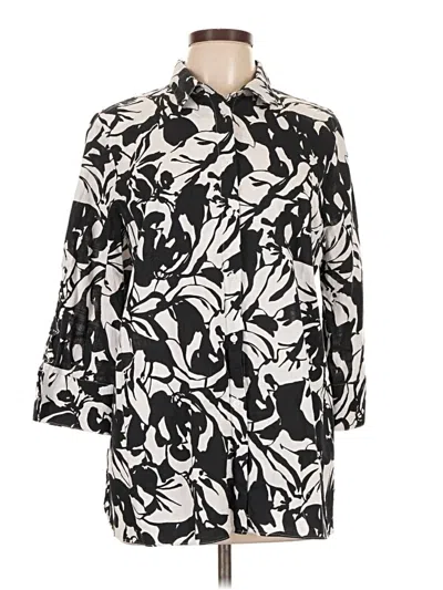 Pre-owned East5th Long Sleeve Button Down Shirt In Black