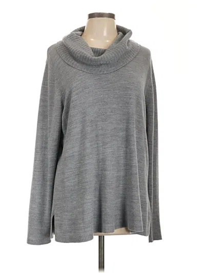 Pre-owned East5th Long Sleeve Top Gray Cowl Neck Tops