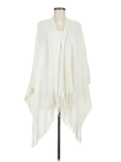 Pre-owned East5th Poncho In Ivory