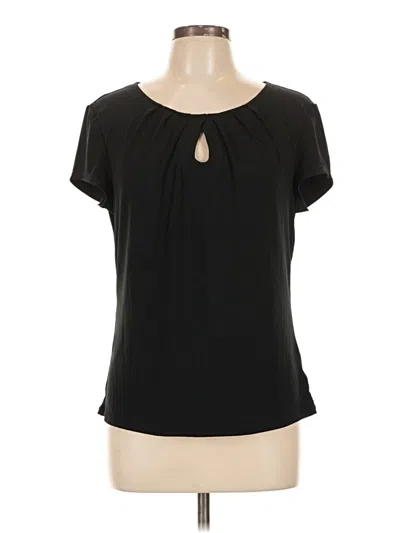 Pre-owned East5th Short Sleeve Blouse In Black