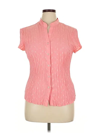 Pre-owned East5th Short Sleeve Blouse In Pink