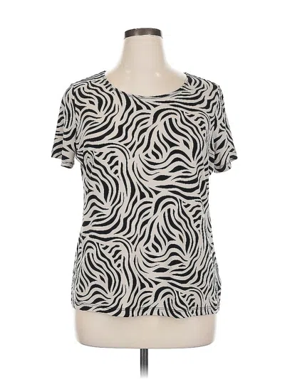 Pre-owned East5th Short Sleeve Blouse In White