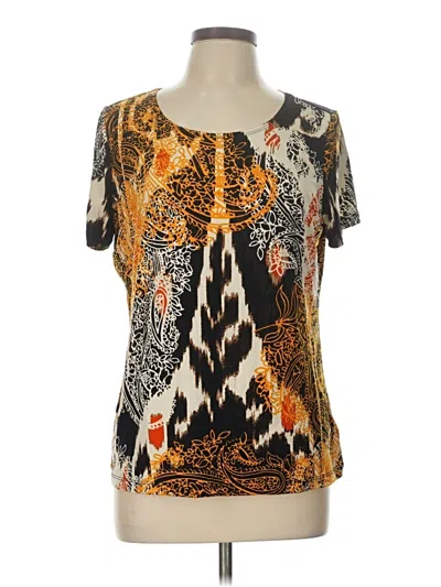 Pre-owned East5th Short Sleeve T-shirt In Gold