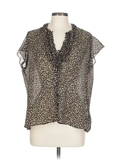 Pre-owned East5th Sleeveless Blouse In Brown