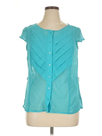 Pre-owned East5th Sleeveless Blouse In Teal