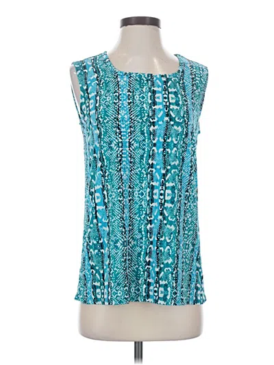 Pre-owned East5th Sleeveless Blouse In Teal