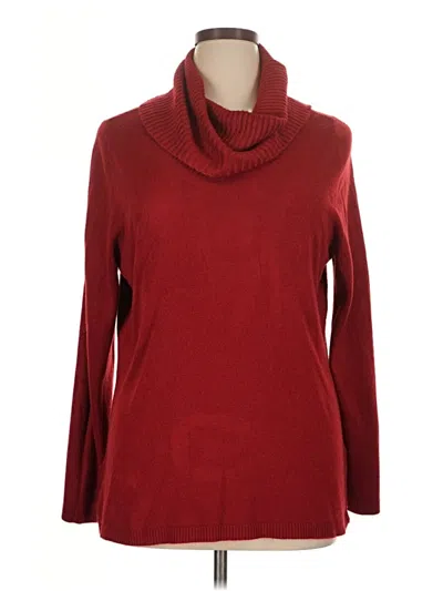 Pre-owned East5th Turtleneck Sweater In Red