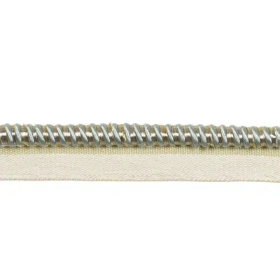 Eastern Accents Alaia Cord Fabric In Gold;metallic Silver