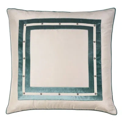 Eastern Accents Alaia Ivory/green Polyester Piece Sham In Green;ivory