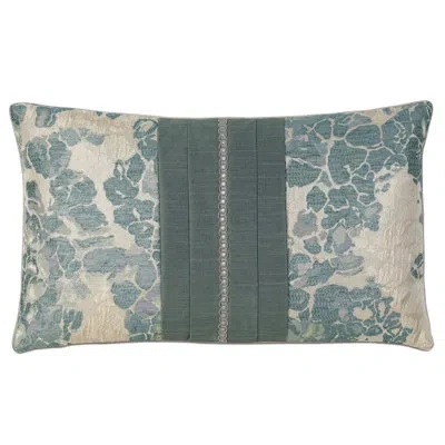 Eastern Accents Alaia Mist With Pleats Rectangular Pillow Cover & Insert In Blue