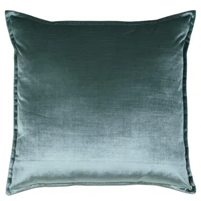 Eastern Accents Alaia Velda Ocean With Mini Flange Square Pillow Cover & Insert In Green