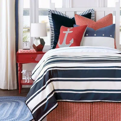 Eastern Accents Alvin By Barclay Butera Comforter In Blue,white