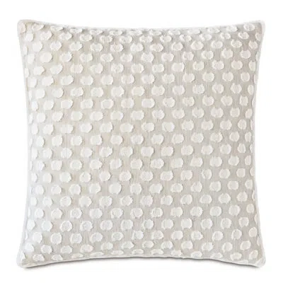 Eastern Accents Amberlynn Fil Coupe Decorative Square Cotton Blend Pillow Cover & Insert In Beige