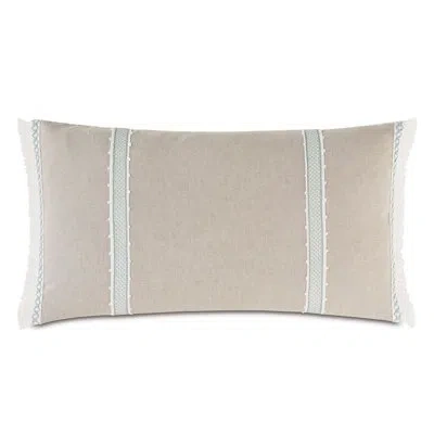Eastern Accents Amberlynn Gimp Detail Decorative Sham In Green Linen