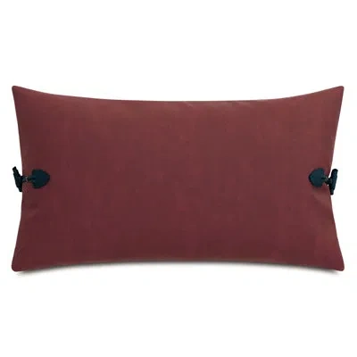 Eastern Accents Andes Toggle Faux Leather Decorative Pillow In Red
