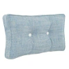 Eastern Accents Aoki Draper Lake Boxed And Tufted Rectangular Pillow Cover & Insert In Blue