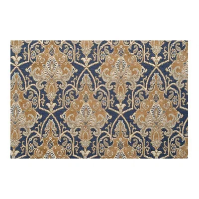 Eastern Accents Arthur Fabric In Dark Yellow,blue,white